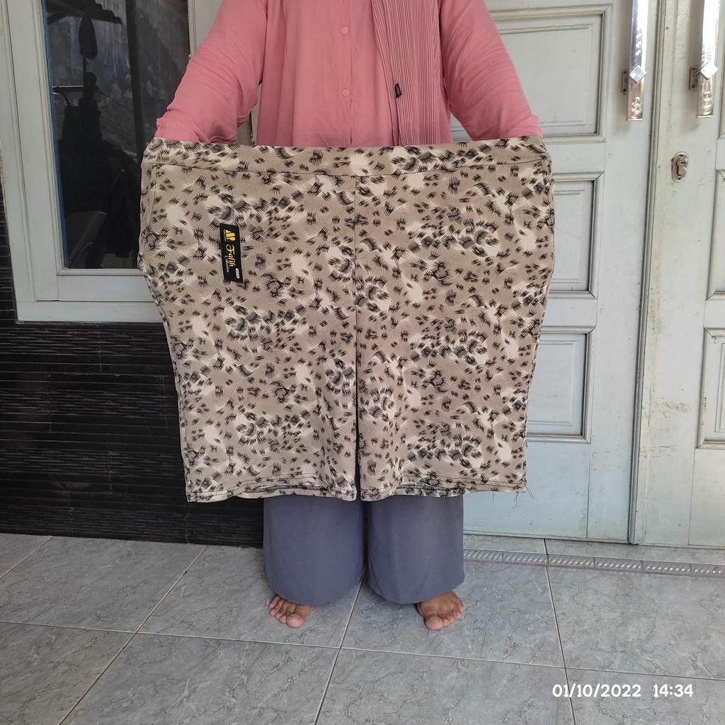 kulot pendek super jumbo motif etnik muat BB 90Kg