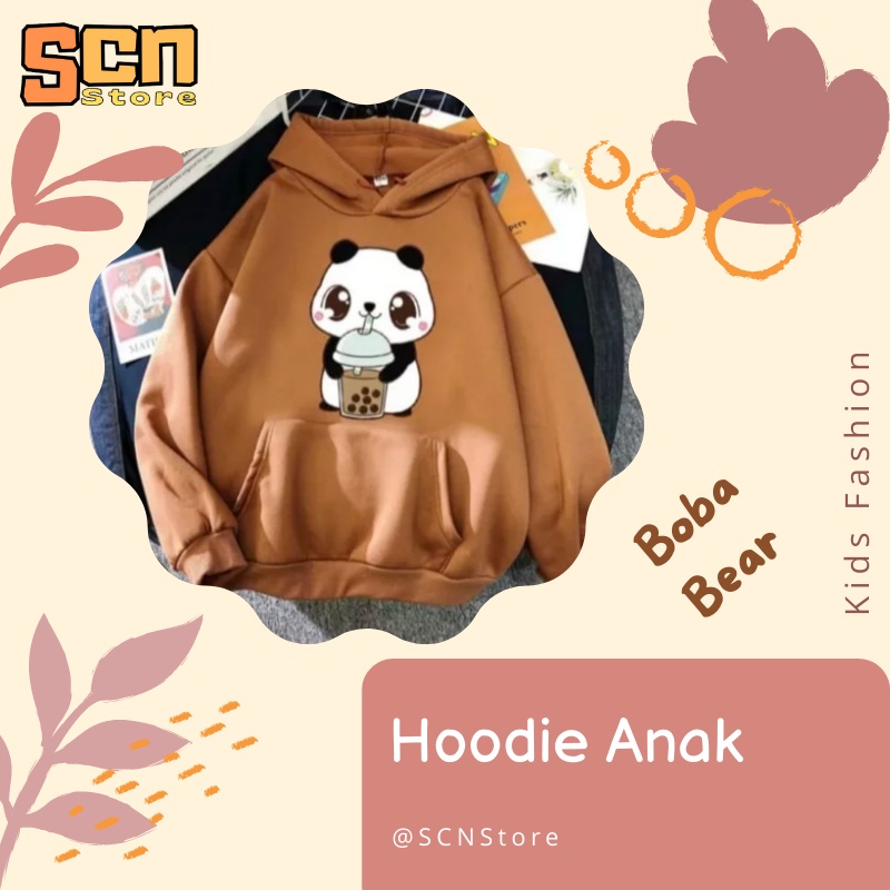 SCN STORE Hoodie Anak Usia 1-6 Tahun PANDA BOBA