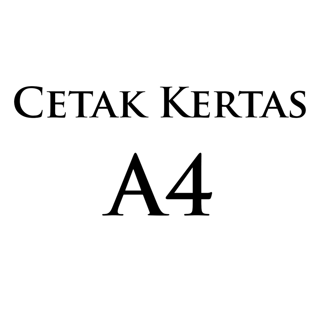 

Cetak/Print Dokumen Kertas A4 HVS/BC/TIK/JASMINE