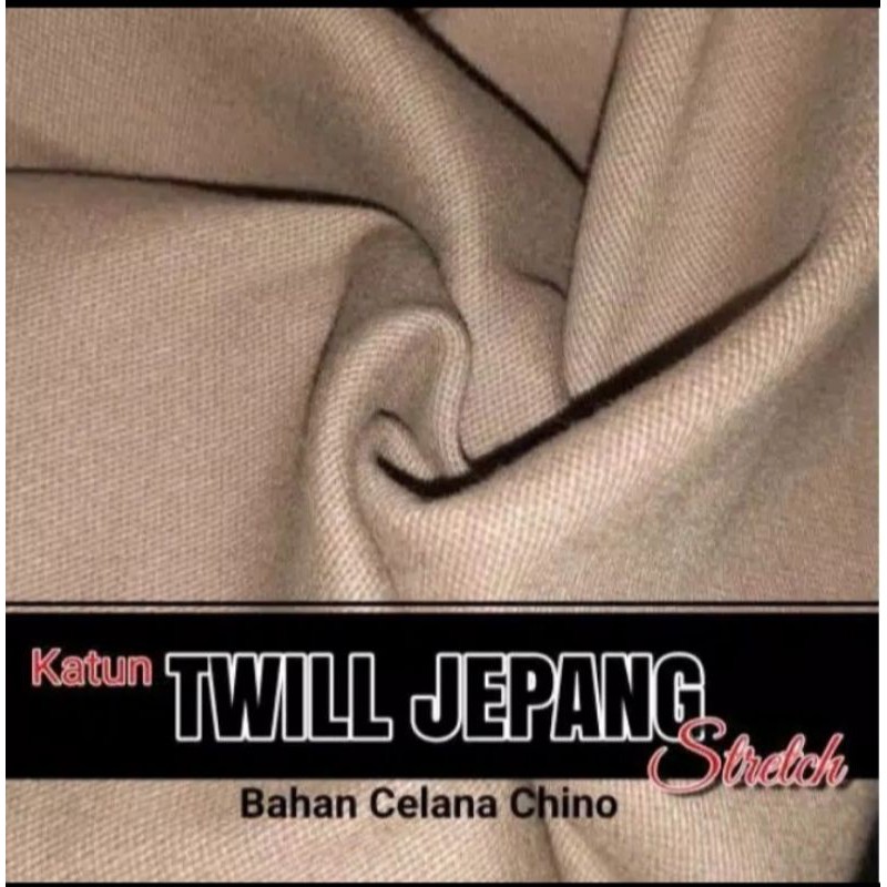 Kain Katun Twill Jepang Strecth - bahan Chinos