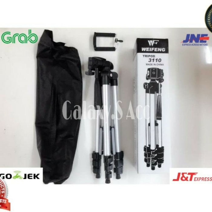 TRIPOD 1 METER HITAM 3120 FREE Holder U Medium  - Tripod Camera 1m