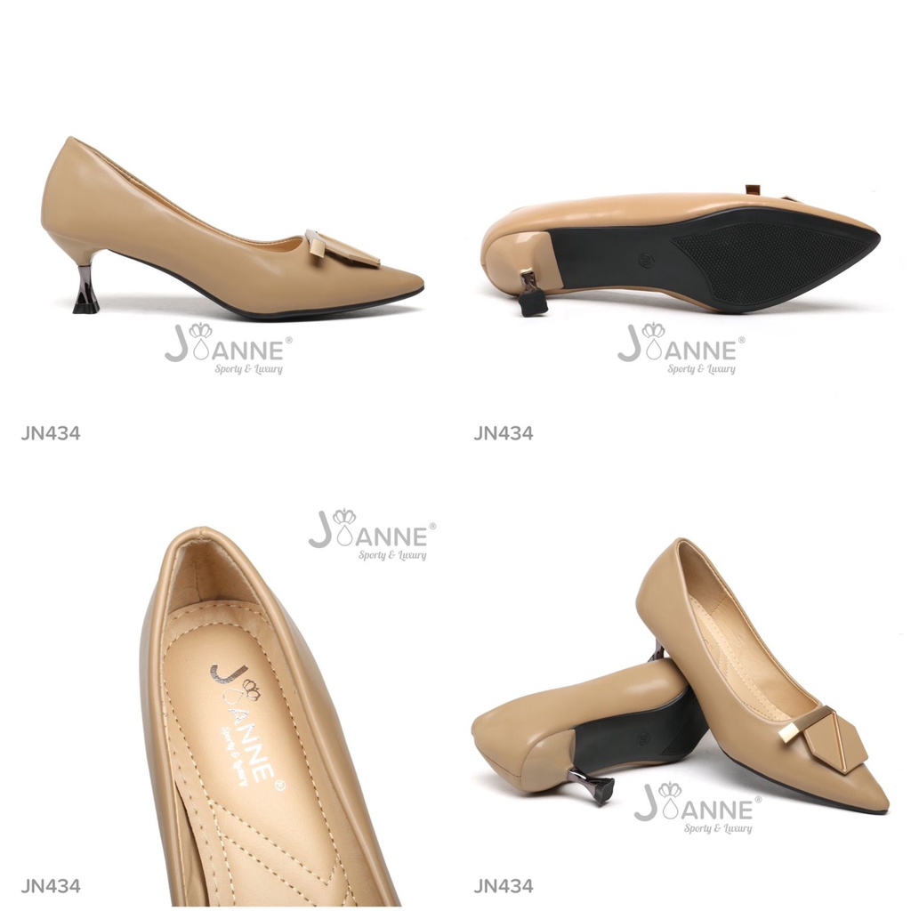 JOANNE Heels Stiletto Shoes Kulit #JN434 ORIGINAL