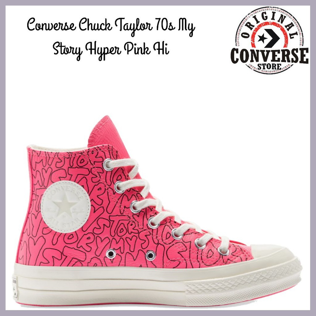 ORIGINAL CONVERSE CHUCK TAYLOR 70s MY STORY LEATHER PINK Hi 170353C WOMENS
