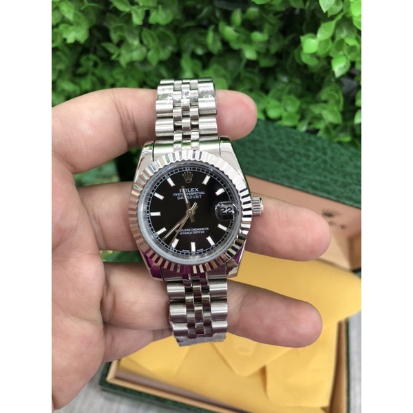 JAM ROLEX DATEJUST AUTOMATIC 31MM/FULL STEEL KACA SHAPHIRE
