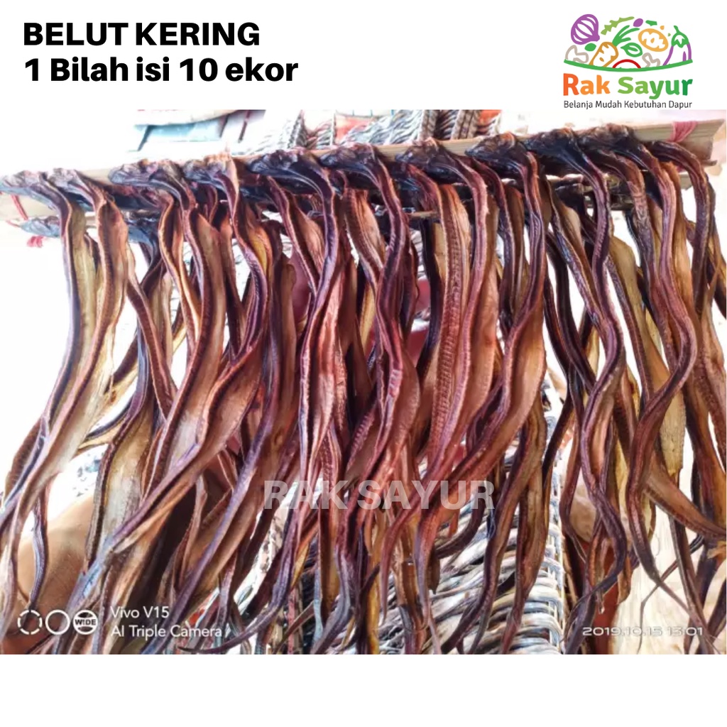 

Belut Kering Isi 10 Ekor 1 Bilah Baluik Kering Asli Sumbar Minang Rak Sayur Padang