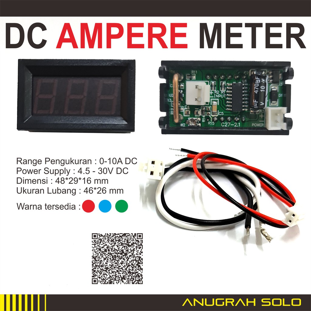 DIGITAL AMPERE METER DC 0-10A