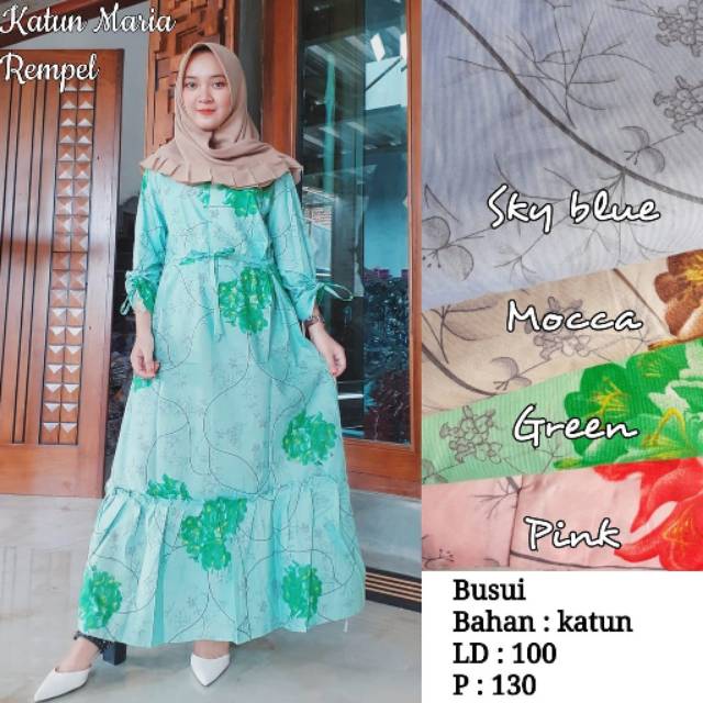 Gamis katun Maria rempel