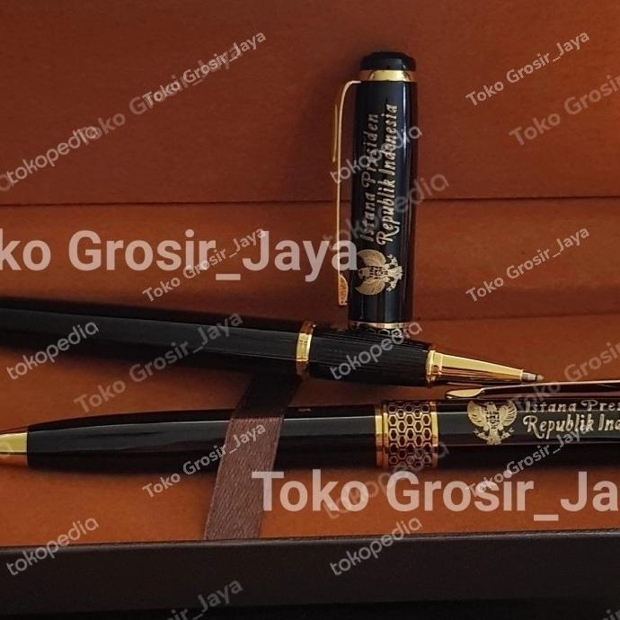 

Pulpen bolpoint Mewah set Exclusive Istana Presiden ---Terbaru---