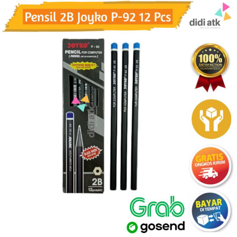 

Pensil 2B Joyko P-92 / Pencil Kayu Raut