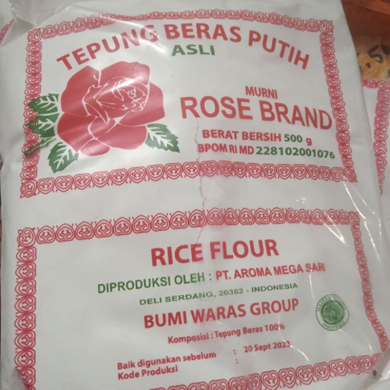 

tepung beras putih rose brand 500gr