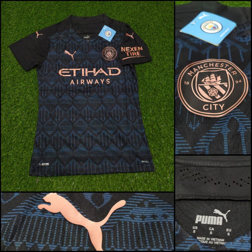 JERSEY BOLA MANCHESTER CITY AWAY PLAYER ISSUE 2020/2021 GRADE ORI