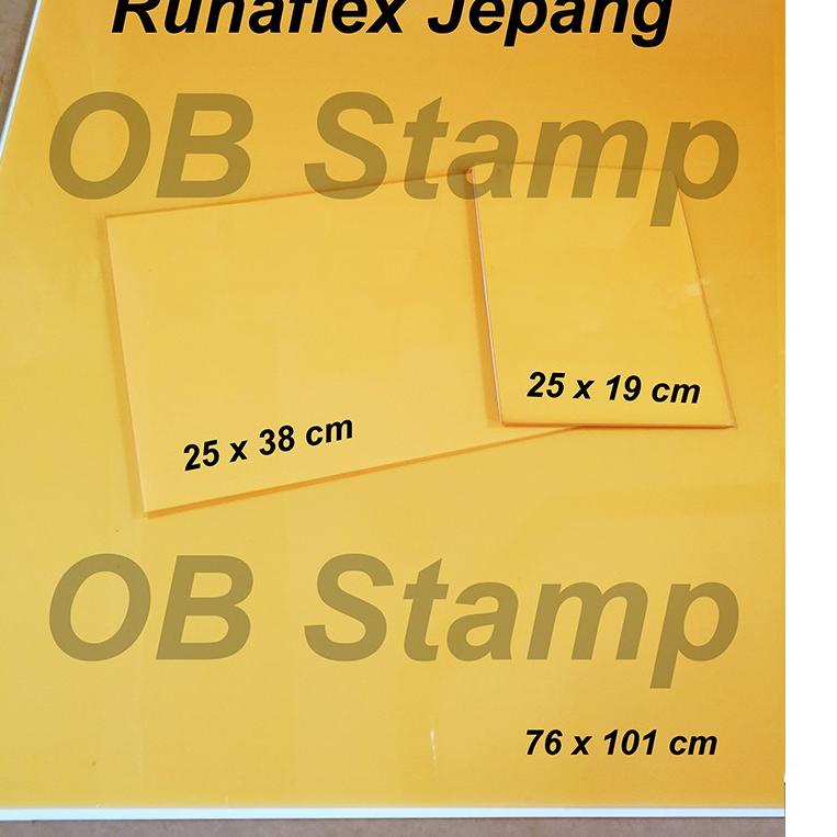 

New Karet Runaflex Runaflek Ukuran Besar - Photopolymer Printing Plate !!