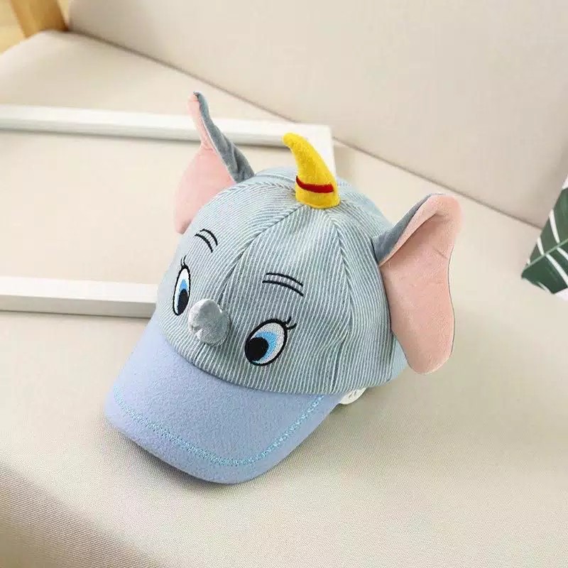 TOPI BASEBALL ANAK MOTIF GAJAH TOPI ANAK KARAKTER