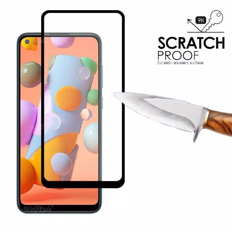 Tempered Glass Samsung A11 Full Cover Protector screen Quality