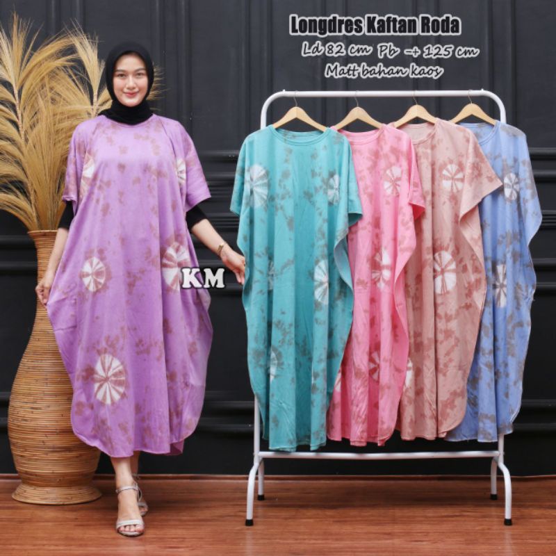 DASTER KAOS LONGDRESS MOTIF ABSTRAK TIEDYE JUMPUTAN KEKINIAN TIE DYE PELANGI BATIK PEKALONGAN