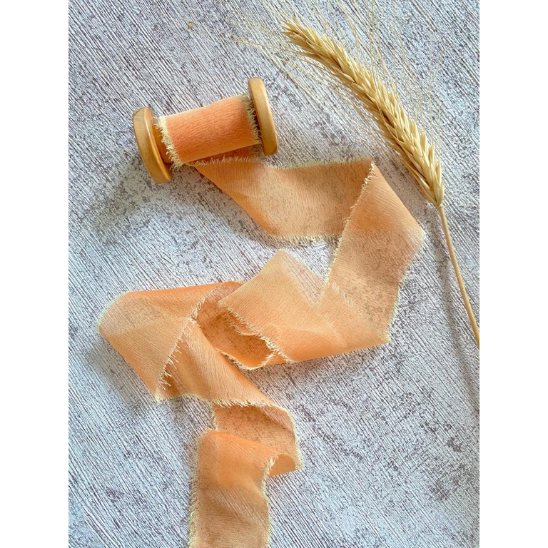 

SILKY RIBBON IN SUNSHINE- wedding ribbon / calligraphy ribbon / vows ribbon / pita buket /styling