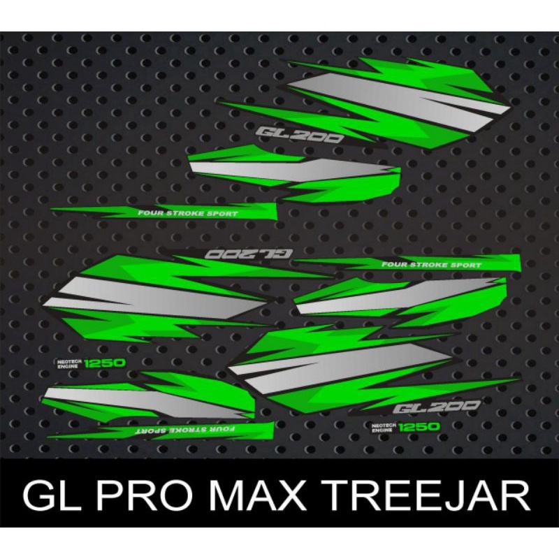 stiker striping decal variasi GL PRO MAX TREEJAR