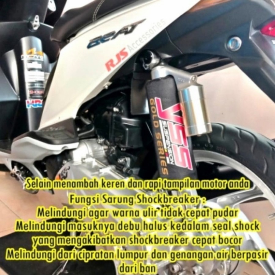 Sarung Pelindung Shock Breaker Belakang Cover Shock Peredam Belakang Filemon Waterproof Variasi Moto