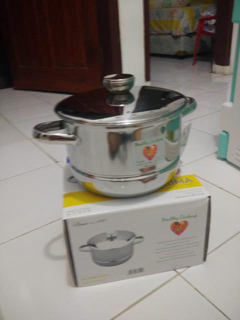 Bima Panci Kukusan 22 Cm Langseng / Steamer With Cover