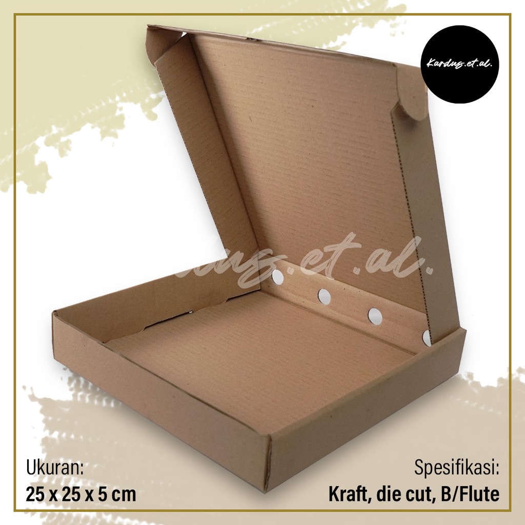 

Kardus Box Karton Serbaguna 25x25x5 cm - Die Cut Corrugated | POLOS, BARU & MURAH