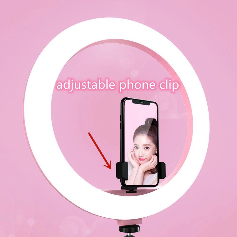 ✅ Lampu LED Ring Light Selfie 3Mode Dimmable Adjustable untuk Kamera /Foto/Studio/Video