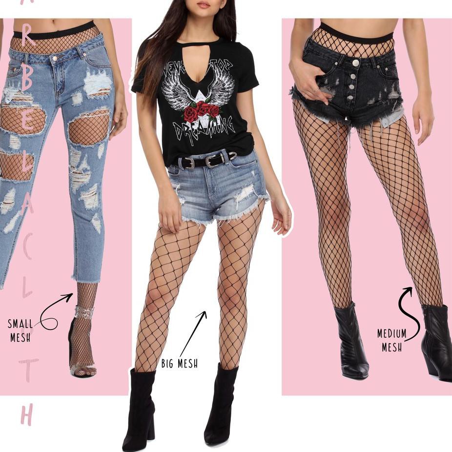 TVZ [Medium Mesh] Fishnet Stocking/Stocking jala by Arbela Spesial order.