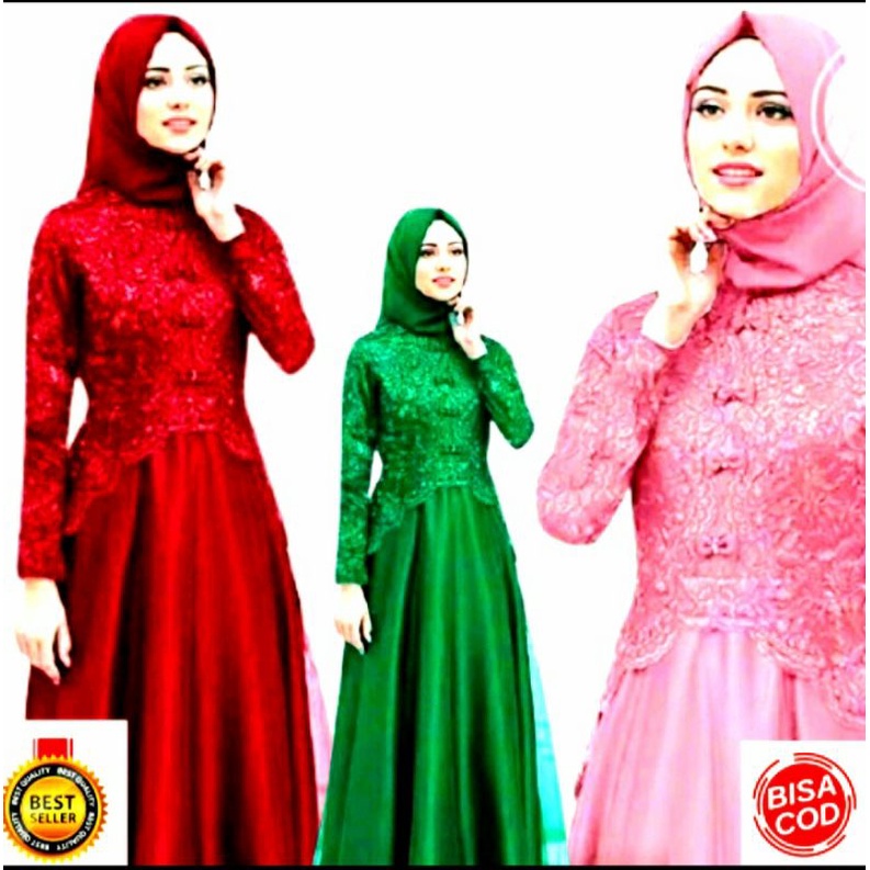 Gamis kaela BRUKAT GAMIS BRUKAT MEWAH.model  baru 2022