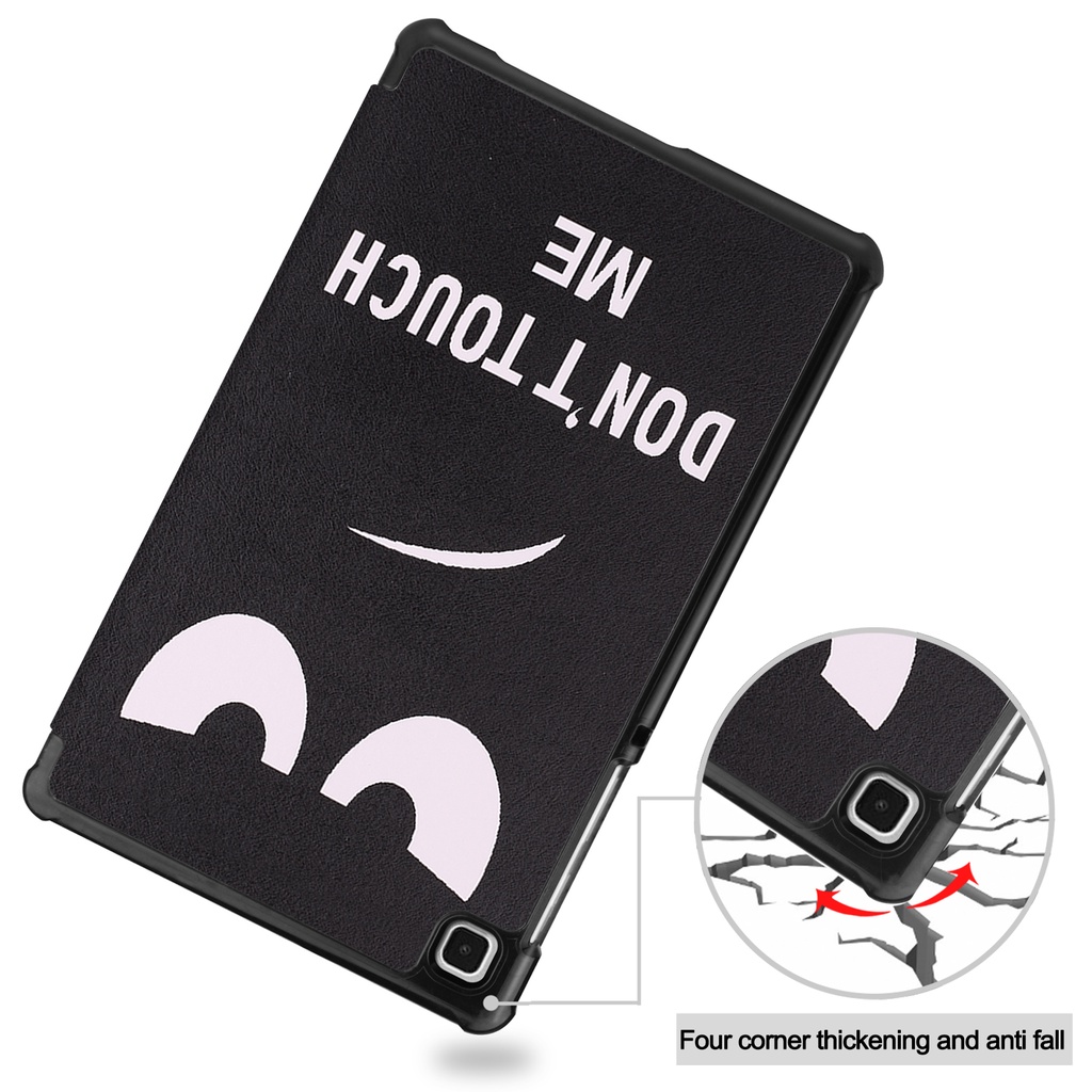 Casing Flip Lipat Pu Motif Print Kartun Untuk Samsung Galaxy Tab A7 Lite 8.7inci SM-T220 SM-T225