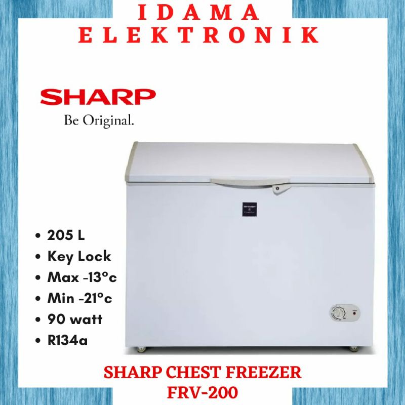 SHARP Chest Freezer 195L FRV-200