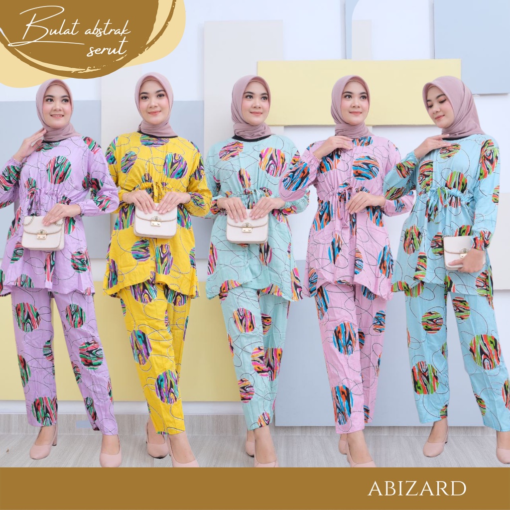 SETELAN CELANA/ SETELAN DASTER KEMEJA/ BABYDOL SETELAN CELANA/ ONE SET MOTIF KEKINIAN/SETELAN WANITA-8