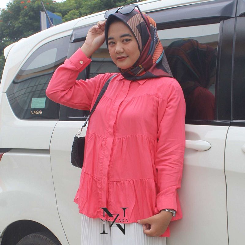 Yura Blouse by Nazzara.jd / Blouse Rayon Wanita Lengan Panjang Terbaru