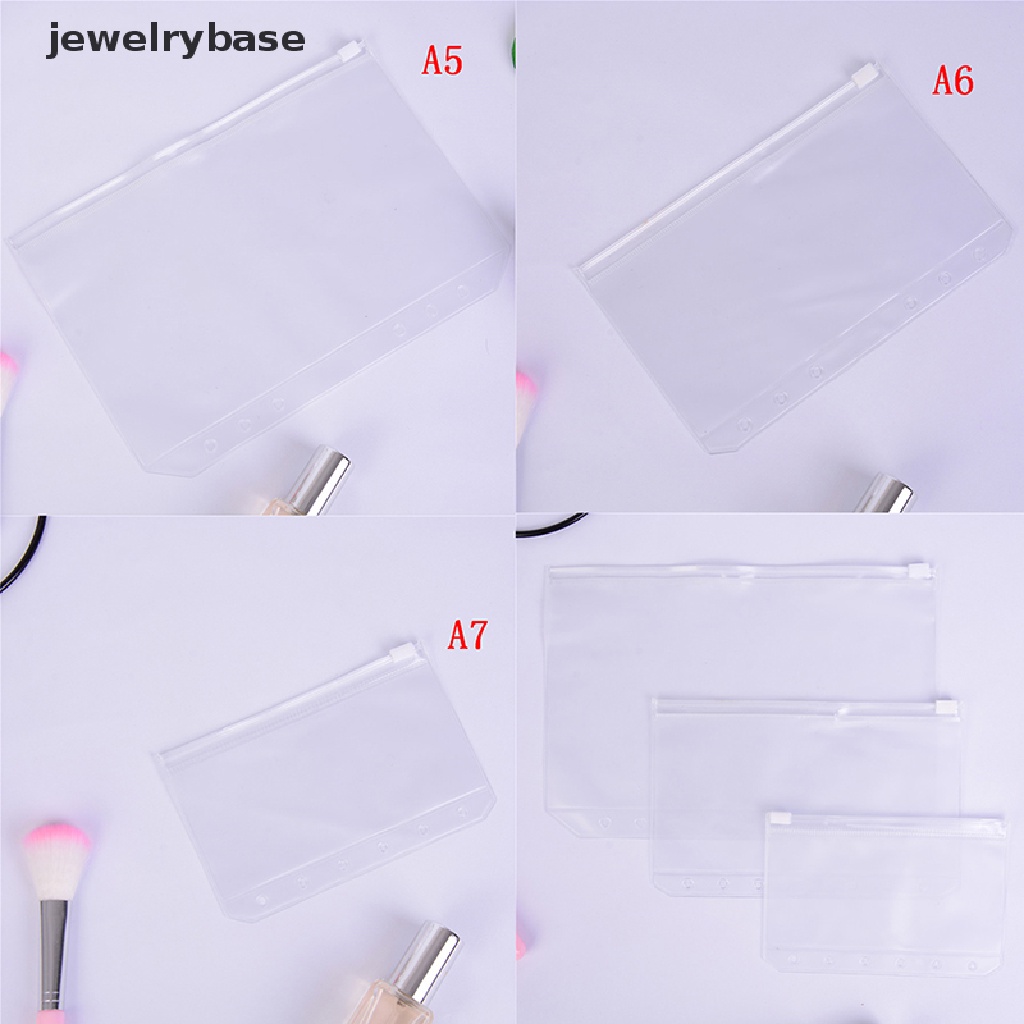 (jewelrybase) Tas Penyimpanan Dokumen A5 / A6 / A7 Dengan Resleting Untuk Sekolah / Kantor