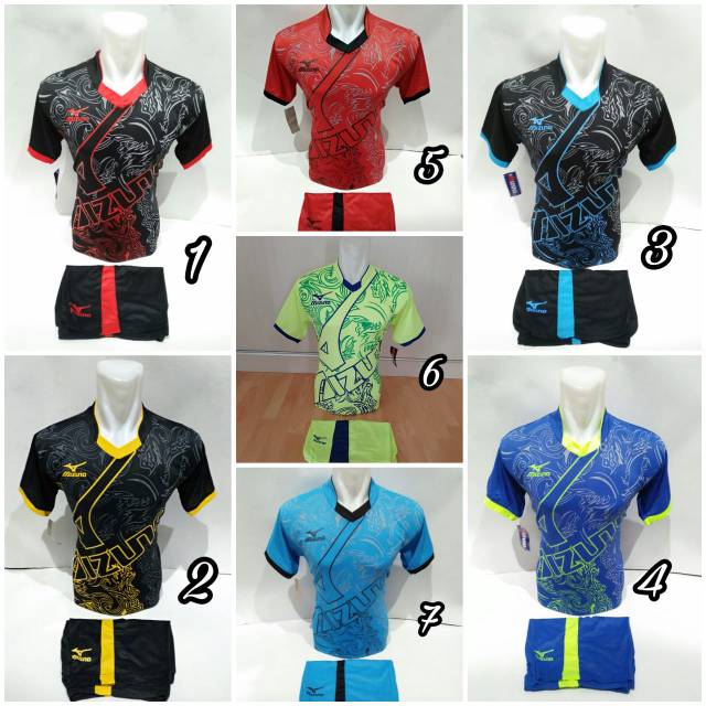 setelan olahraga kaos sepak bola jersey futsal baju volly abstrak