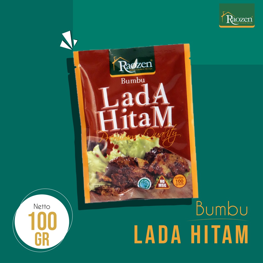 

Raozen Bumbu Masakan Lada Hitam Sachet 100gr