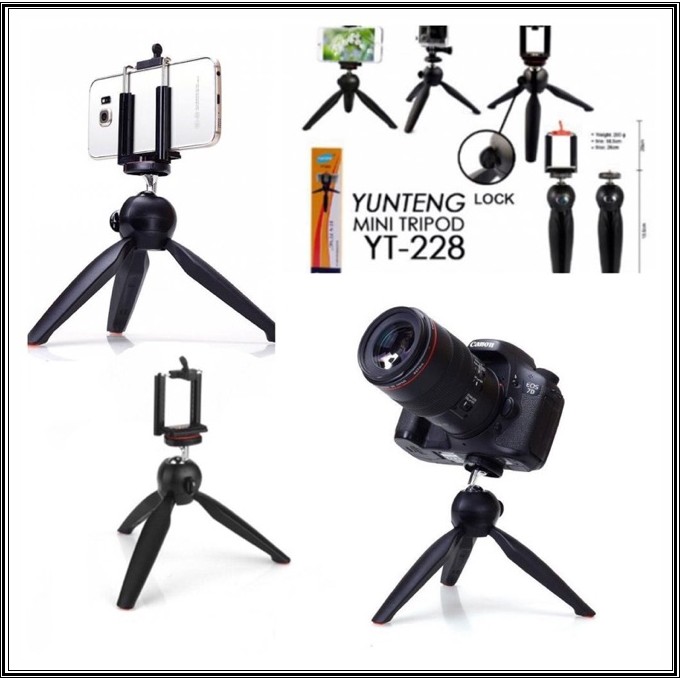TRIPOD YT-228 / YT228 / yt288 + HOLDER U camera phone holder