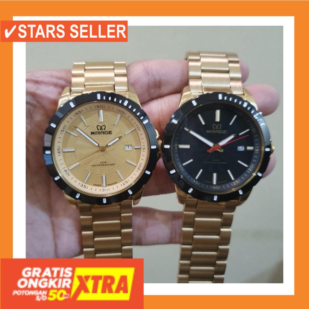 JAM TANGAN GROSIR MURAH LELAKI ANTI KARAT AIR LAKI / Jam Tangan cowok sporty casual keren Mirage