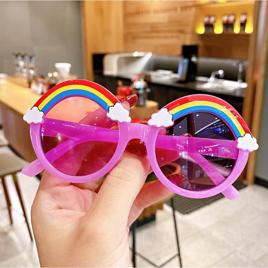 [BISA COD] Kacamata Anak New Trend Fashion Anak Terbaru Pelangi RAINBOW IMPORT QUALITY