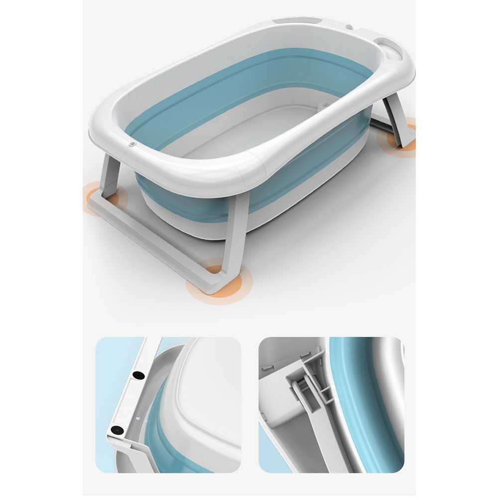 BABYINNER Bak Mandi Bayi Lipat Foldable Baby Bathtub 82x50 cm - BZ-201