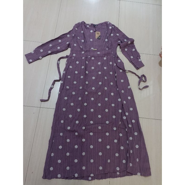 gamis serat kayu pompom