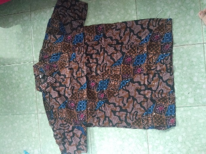 Batik Pasar Sentiling | Bwiyog | Batik Kemeja Pendek Motif Tumplek Bleg Size M L Xl