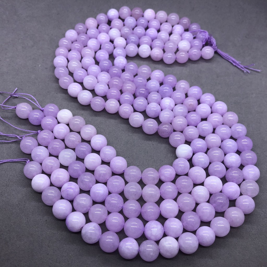 4A Brazil Purple Lavender Chalcedony Bead Natural Stone Diy for Jewelry Handmade