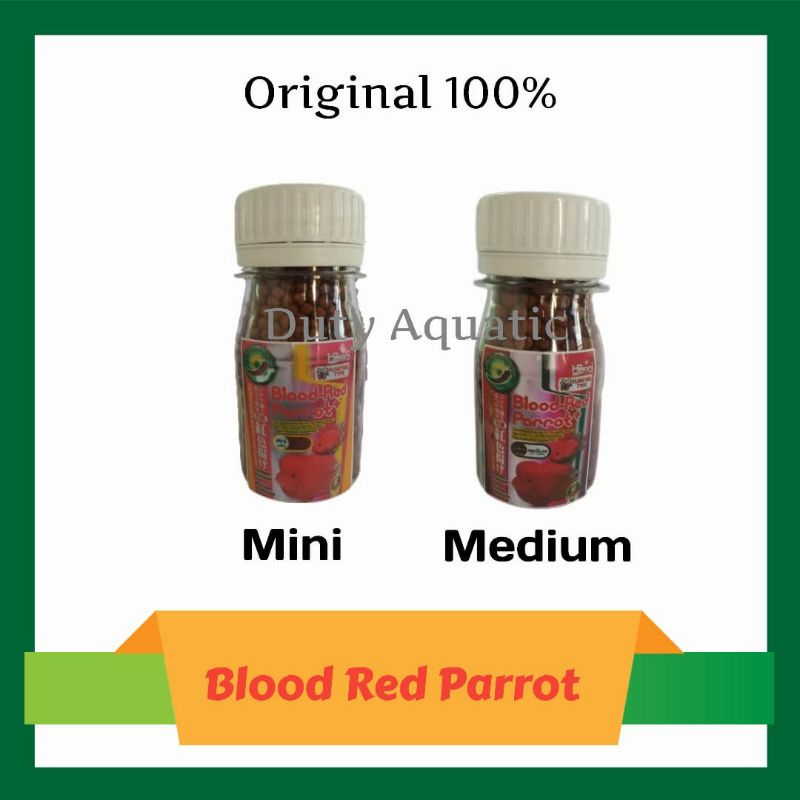Pelet Blood Red Parrot Original Hikari Japan