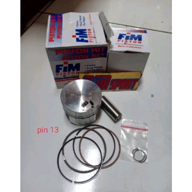 Seher Fim bahan 58 59 60 pin 13 Piston Fim costum modifikasi pin 13 ukuran 58 59 60 set plus ring