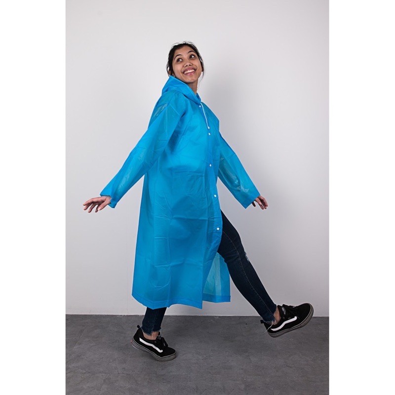 Jas Hujan EVA Raincoat Bahan PVC premium Fashion Raincout MJ 1128