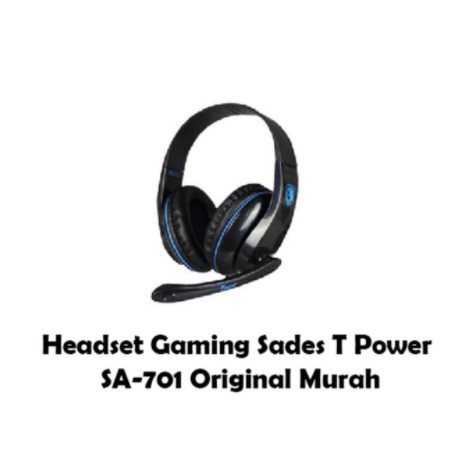 Headset gaming sades wired audio 3.5mm stereo 2m cable with mic T-power SA-701 - Headphone Sa701 Tpower