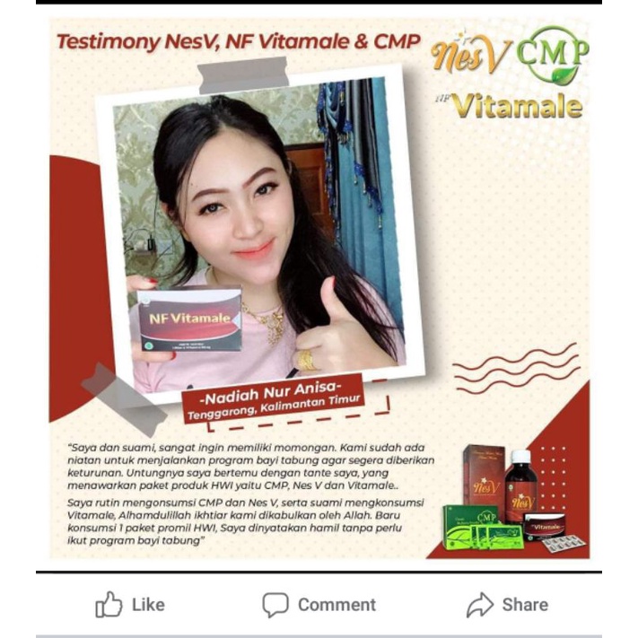 NESV NFVITAMALE NUMACA CMP OBAT HERBAL 100% ORIGINAL HWI PAKET PROMIL