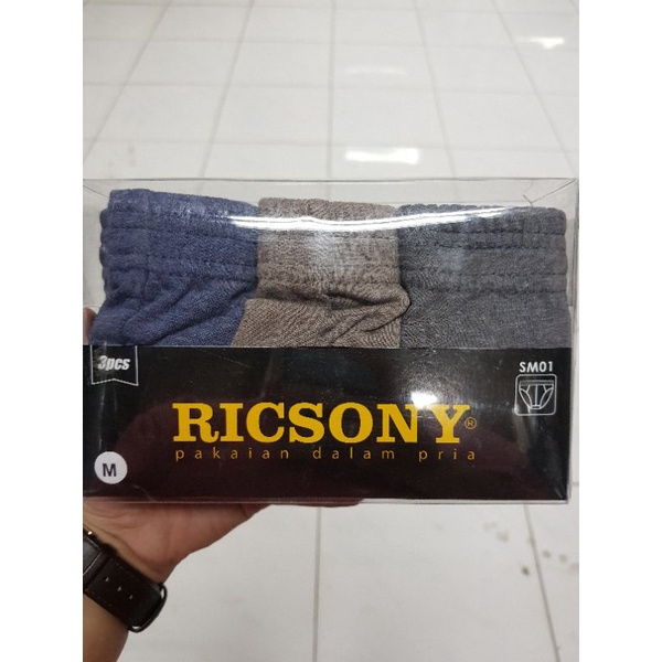 Celana dalam pria Ricsony SM-01 multicolour [isi 3]