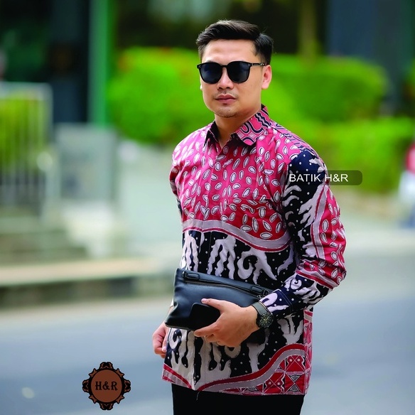 Baju Batik Pria Lengan Panjang Kemeja Batik Pria Batik Premium Kemeja Cowok Batik modern Baju Pria