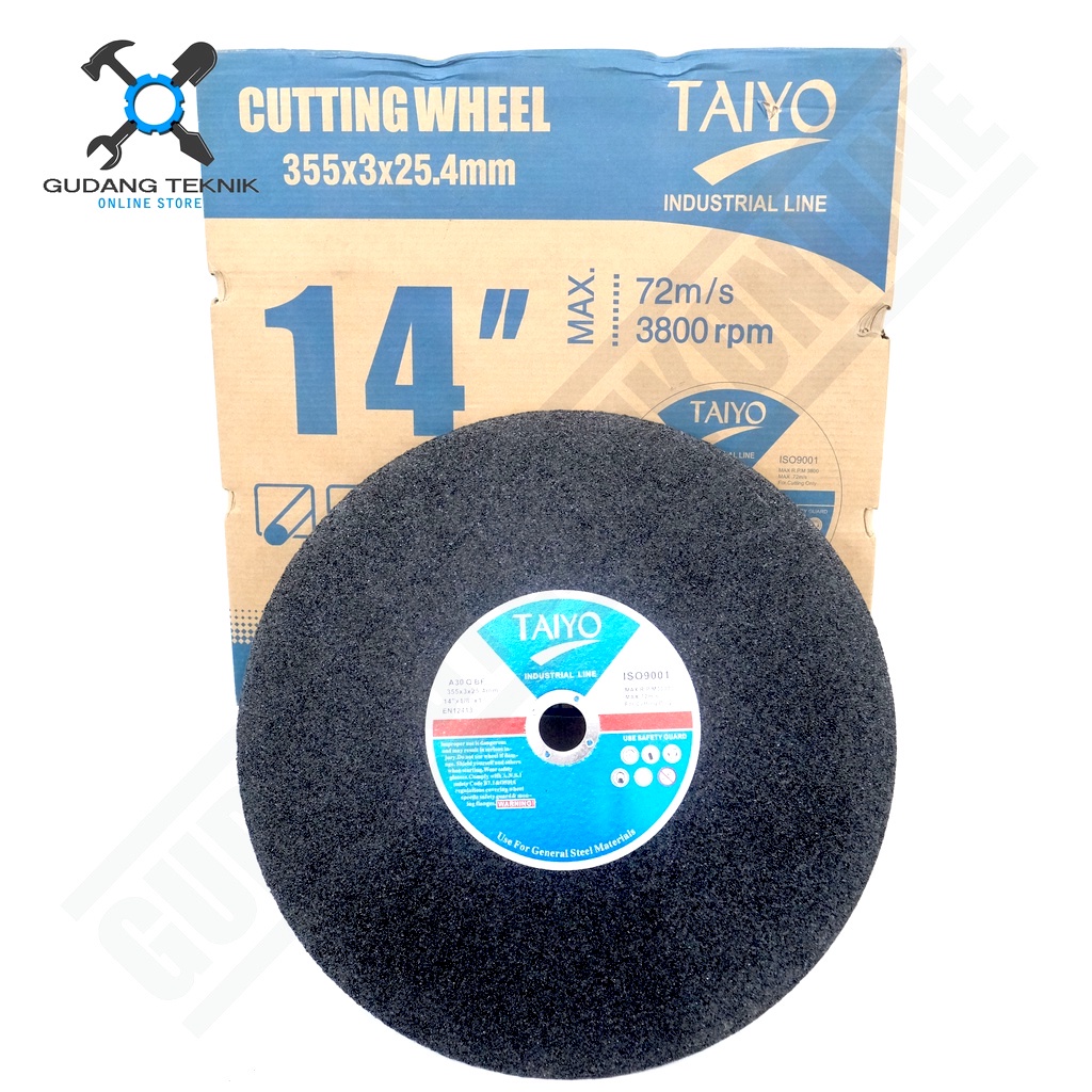 Mata Pisau CUT OFF Cutting Wheel 14&quot; TAIYO / Mata Batu Gerinda Grenda Potong Besi Stainless 14 Inch TAIYO