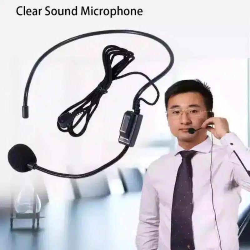 Mikrofon Mikropon Presentasi HP Laptop Mic Clip On Bando Headset Microphone Jack 3.5mm Berkualitas High Quality Jernih Audio Splitter U Live Audio Zoom Meeting Google Meeting Rapat IG Presenter MC Youtuber Mikropon Mik Kepala Perekam Suara HP20